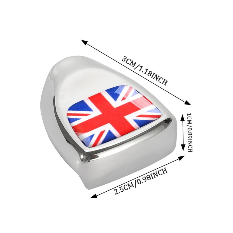 TOMALL Car Engine Start Stop Button Cover Compatible with Mini Cooper F56 F55 F57 F54 F60 - Push Start Button Trim Ignition Ring Cap for Car Interior Accessories (Union Jack) - Image 2